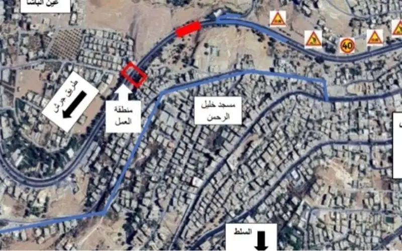 تحويلات مرورية مؤقتة في نزول صافوط
