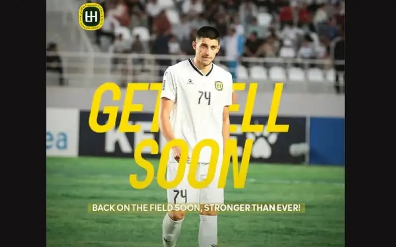 الحسين اربد يعلن إصابة لاعبه لويس