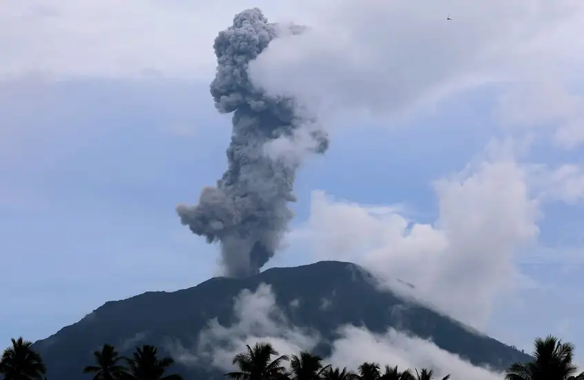 ثوران بركان جبل هايلي جوبي في