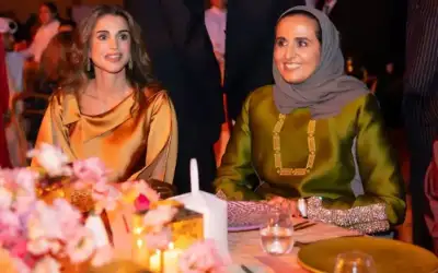 الملكة رانيا العبدالله تشارك في عشاء