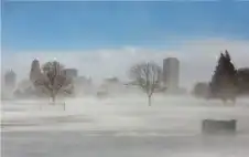 عاصفة قطبية تجتاح وسط وشstrongمالstrong شرق