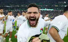 نجم منتخب فلسطين يهتف لـ”الضيف” و”السنوار”