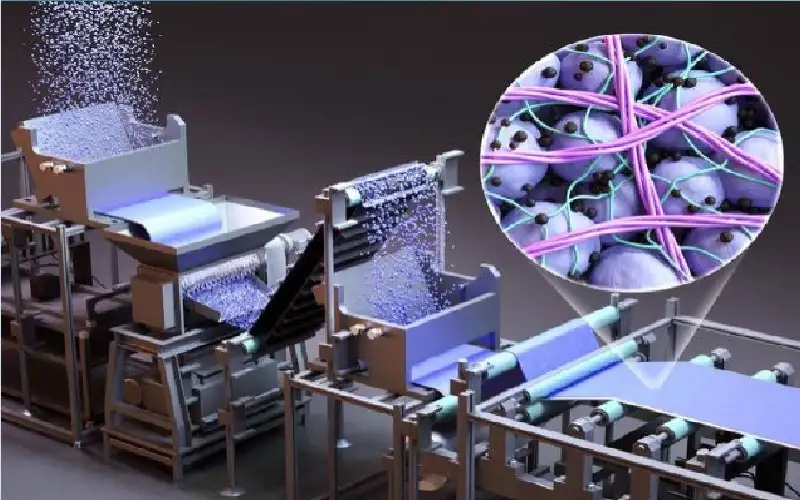 تقنية لتصنيع أقطاب البطاريات الجافة بكفاءة