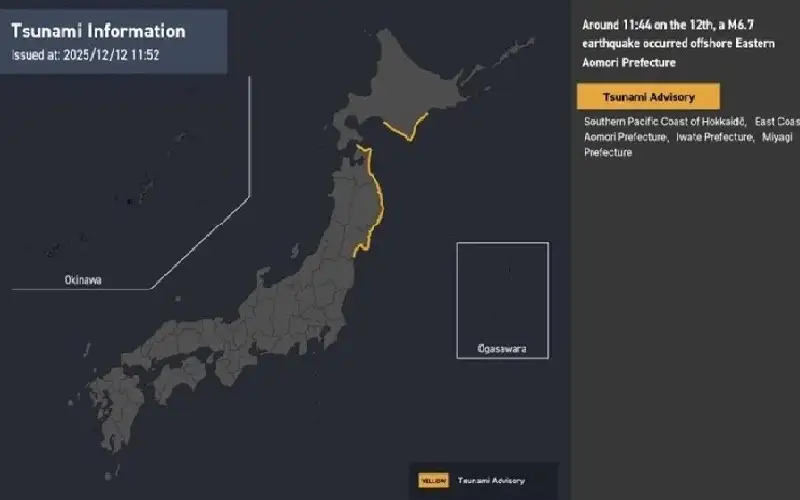 اليابان.. تحذير من تسونامي بعد زلزال