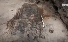 سوريا.. اكتشاف لوحة فسيفسائية تعود إلى