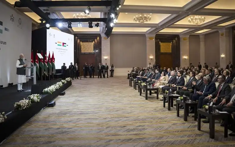 الأردن والهند يصدران بيانا مشتركا في