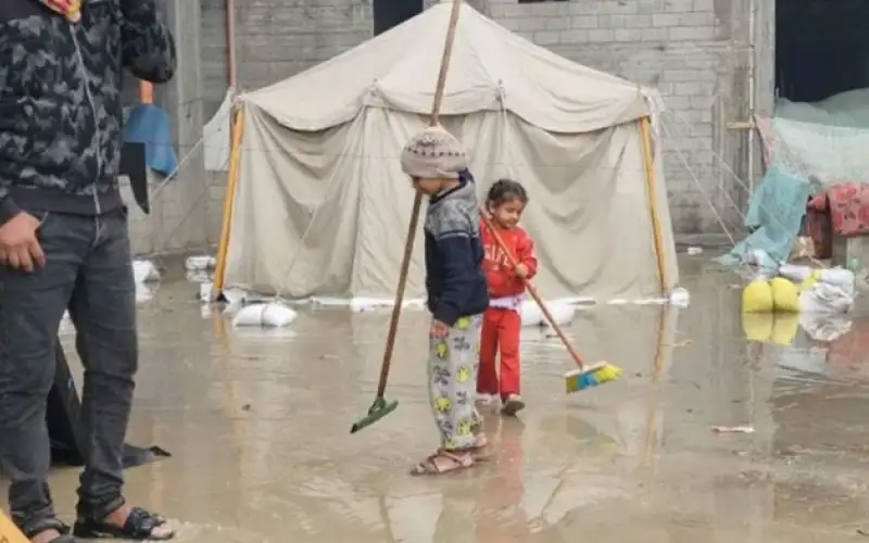 12 وفاة في غزة بالمنخفض الجوي