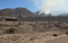 حريق في مكب النفايات ‏القديم في