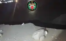 انهيار كامل يغلق طريق وادي عربة