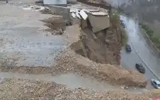 أشغال strongالكركstrong تتعامل مع انجرافات على