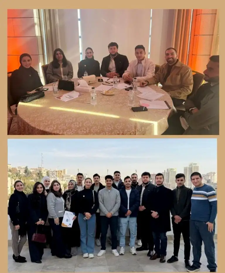 مشاركة طلبة عمان الاهلية بمختبر السياسات