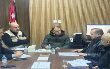 الفراية يتفقد غرفة عمليات strongجرشstrong وسط