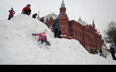عربي ودولي ـ عاصفة موسكو الثلجية تاريخية تحطم أرقاما