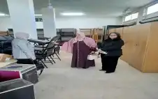 المصري تتفقد مستودعات الكتب المدرسية والأثاث