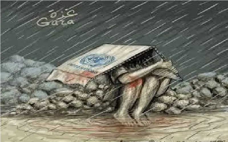 غزة.. الكاريكاتير للزميل عمر بدور