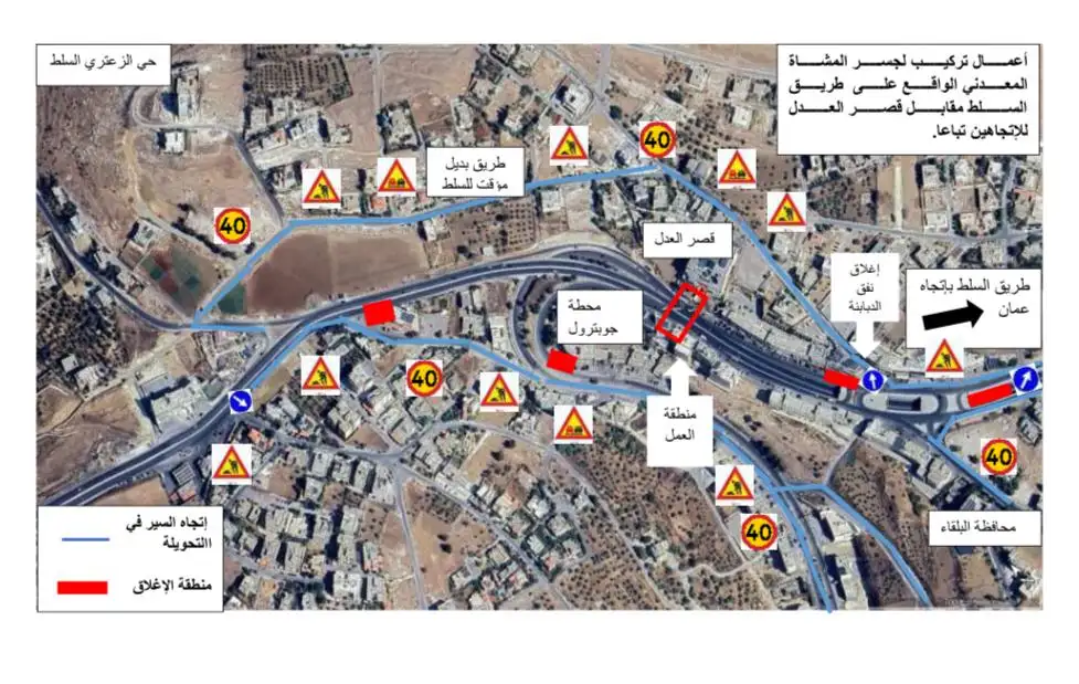 الأشغال: إغلاقات وتحويلات مرورية مؤقتة على