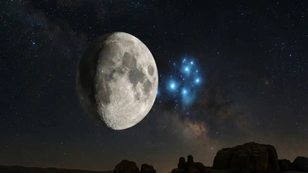الجمعية الفلكية: اقتران القمر بالثريا يزين