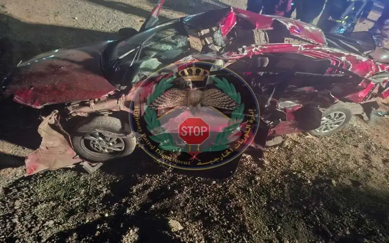 3 وفيات بحادث تصادم على الطريق