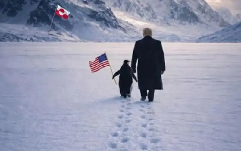 بطريق وترامب في غرينلاند .. منشور