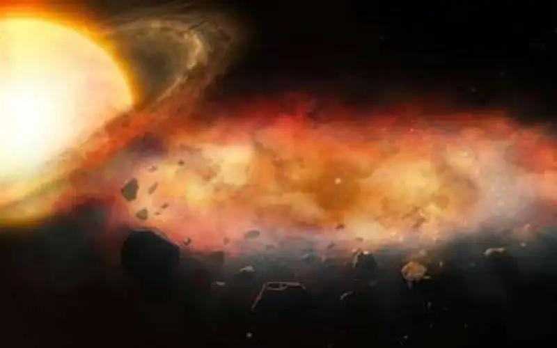 رصد سحابة معدنية في الفضاء ..