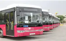 خطة وزارة النقل .. 180 حافلة