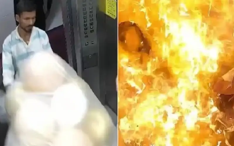 القنابل الطائرة.. فيديو صادم لانفجار بالونات