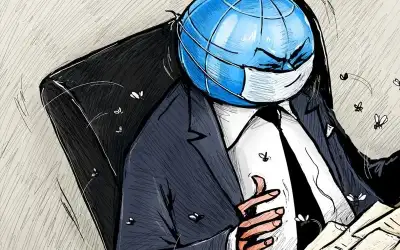 إزالة بناء آيل للسقوط قرب مدرسة