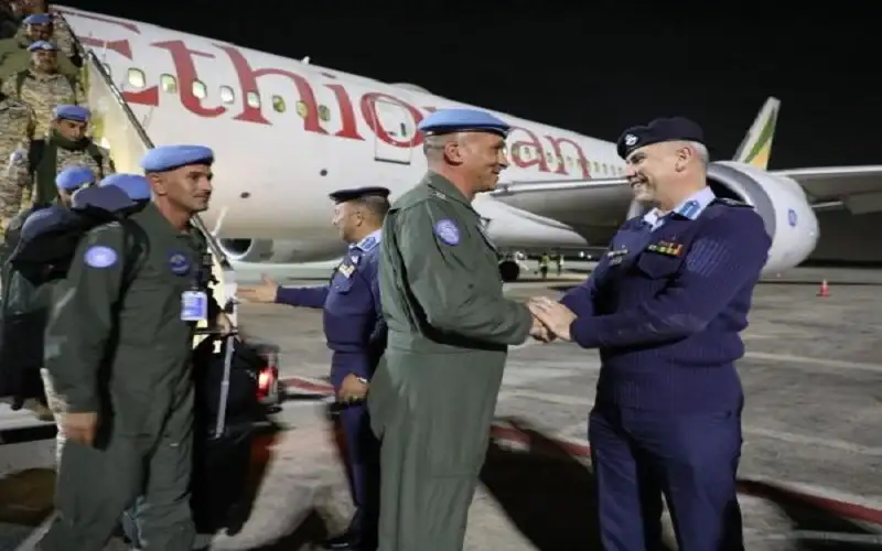 وحدة الطائرات العمودية الأردنية الكونغو2 تغادر