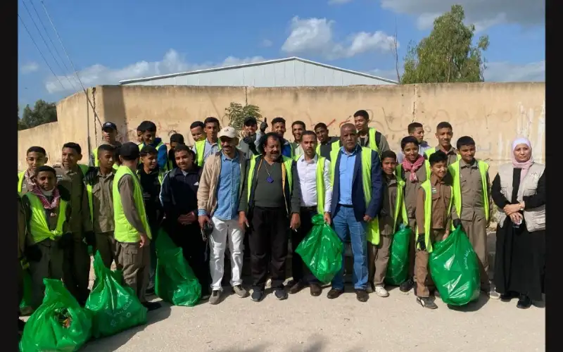 حملة نظافة في الشيخ حسين لتعزيز