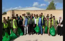 حملة نظافة في strongالشيخ حسينstrong لتعزيز