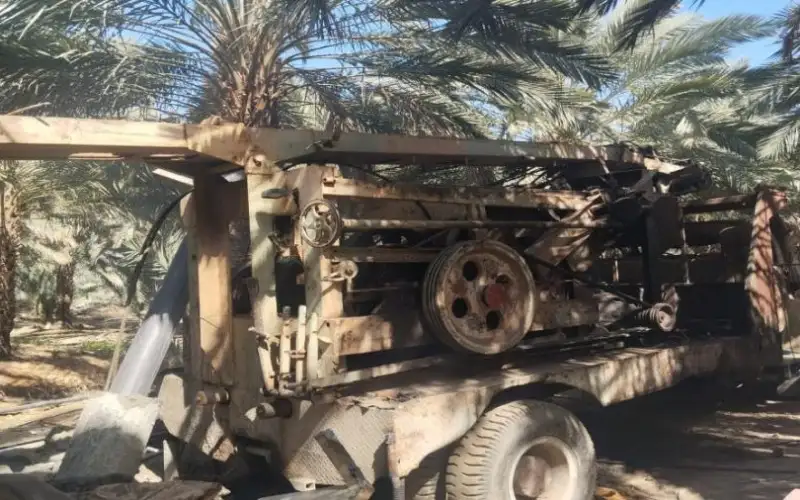 ضبط بئر وحفارة تعتدي على مصادر