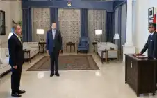 السواstrongعيstrongر وعبابنة والشافعي يؤدون اليمين أمام