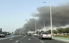 استهداف إيراني لمحطة خزانات وقود في