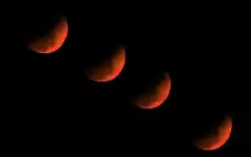 منوعات ـ استمر 5 ساعات.. القمر الدموي يبهر