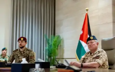 الملك من القيادة العامة: الأردن مستعد