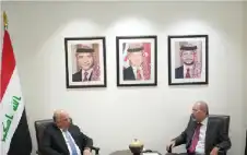 الصفدي ونظيره العراقي يشددان على التكاتف