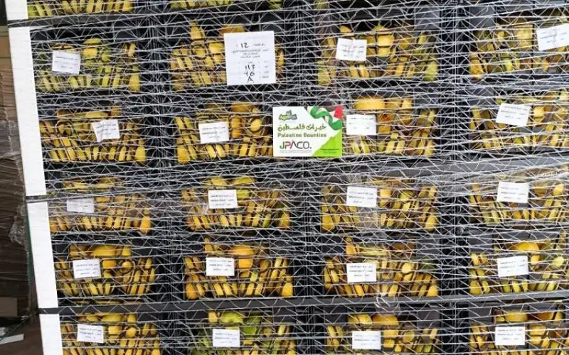 الأردن يعفي الصادرات الزراعية الفلسطينية من