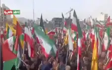 اسرائيل تقصف مظاهرة في ايران