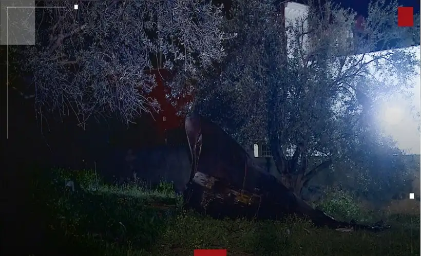 سقوط شظايا أجسام متفجرة في عدة