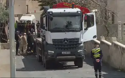 صحيفة نيسان ـ سقوط شظية مقذوف صاروخي في وادي