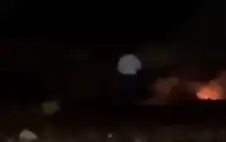 سقوط شظية بمنطقة خالية من السكان