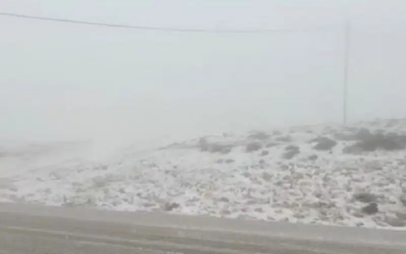 بدء تراكم الثلوج في مرتفعات الجنوب