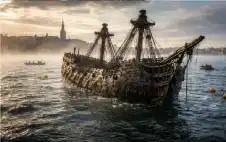 منوعات ـ بعد 400 عام تحت الماء…سفينة حربية