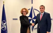 السفير اstrongلبstrongطاينة يبحث مع نائبة أمين