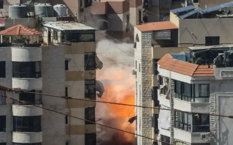 صحيفة نيسان ـ تجدد الغارات الإسرائيلية على ضاحية بيروت