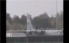 منوعات ـ باستخدام فأس.. رجل يلحق أضرارا بطائرة