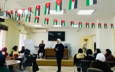 ناشئة نيسان ـ مركز شابات الوسطية ينفذ ورشة توعوية
