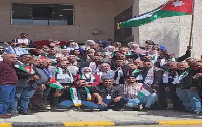 الأردن ـ مديرية أشغال جرش تحتفي بيوم العلم