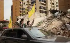 strongلبstrongنان: الضاحية الجنوبية لبيروت تشتعل ابتهاجا