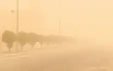 الأمن يحذر السائقين من الغبار خاصة